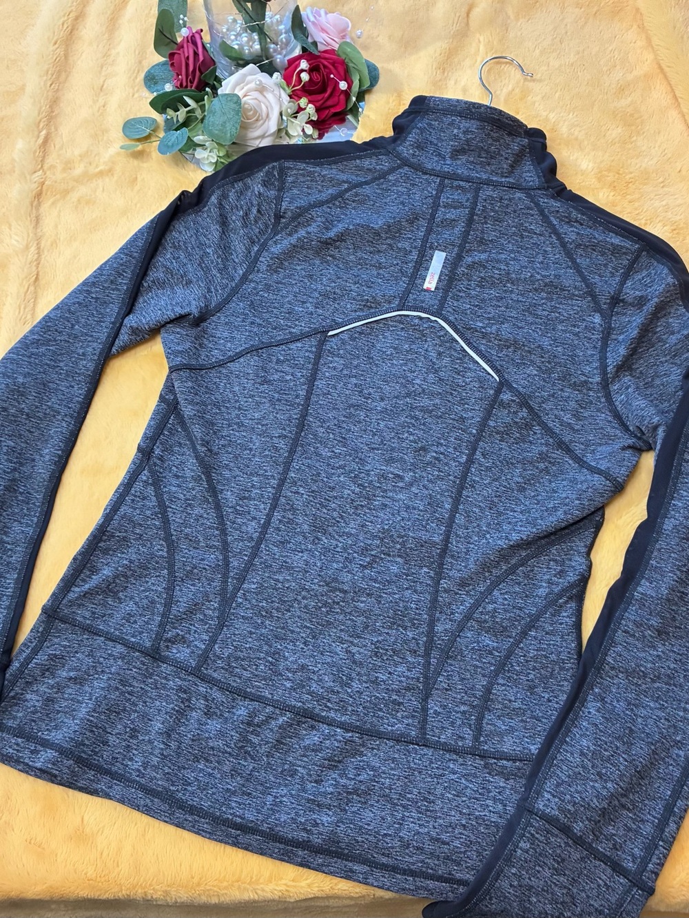 Zella Women's Heathered Charcoal Grey sport jacket